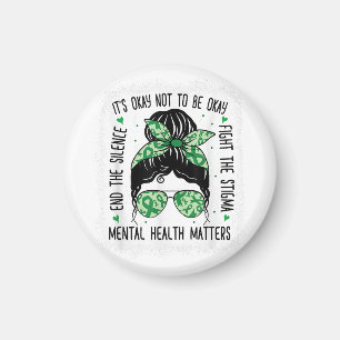 Psykisk hälsa - Mentalhälsofrågor - Bun Mental Hea Magnet