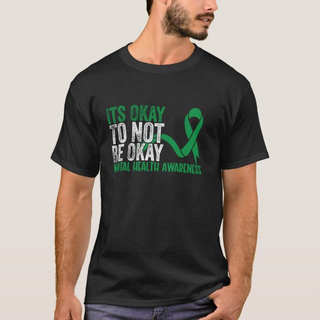 Psykisk hälsa - menyfliksområdet ska inte vara Med T Shirt (Framsida)