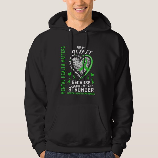 Psykisk hälsa - Moster - Medvetenhet om psykisk hä Hoodie (Framsida)
