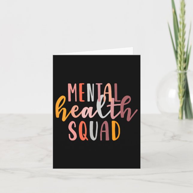 Psykisk hälsa på torget Stigma Mental Health F Kort (Framsida)