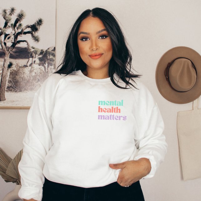 Psykisk hälsa | Peach Candy för citattecken T Shirt (Mental Health Matters Sweatshirt | Retro Quote Peach Candy | Aesthetic Sweater)