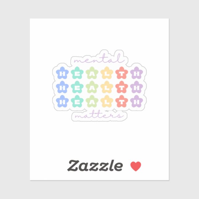 Psykisk hälsa | Peach Peach Candy Klistermärken (Ark)