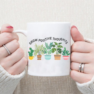 Psykisk hälsa, positiv bekräftelse kaffemugg