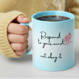 Psykisk Hälsa Positiv Citat Bekräftelser Kaffe Mugg
