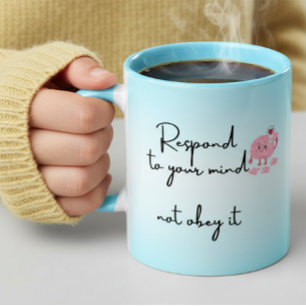 Psykisk Hälsa Positiv Citat Bekräftelser Kaffe Mugg