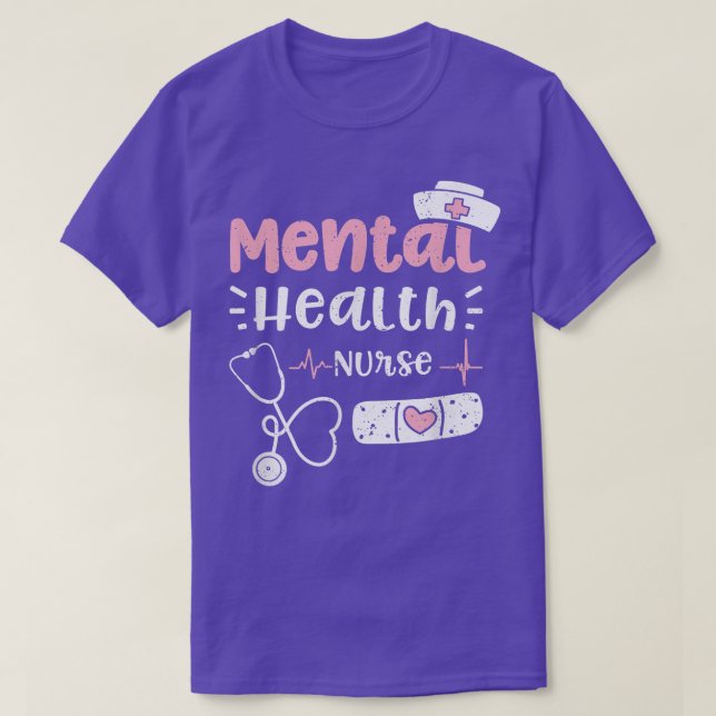 Psykisk hälsa Psykisk hälsa Nurse - Nurse Ord T Shirt (Design framsida)