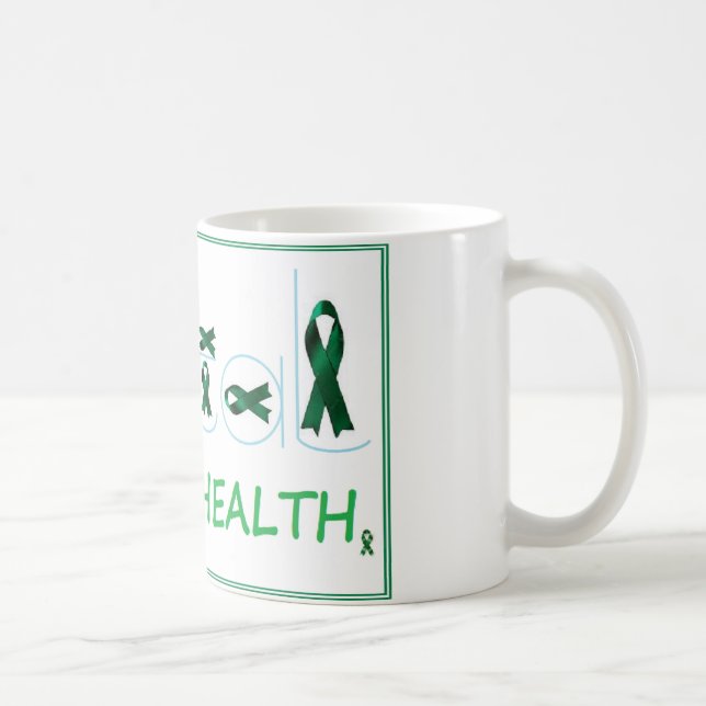 Psykisk hälsa Rosett band Kaffemugg (Höger)