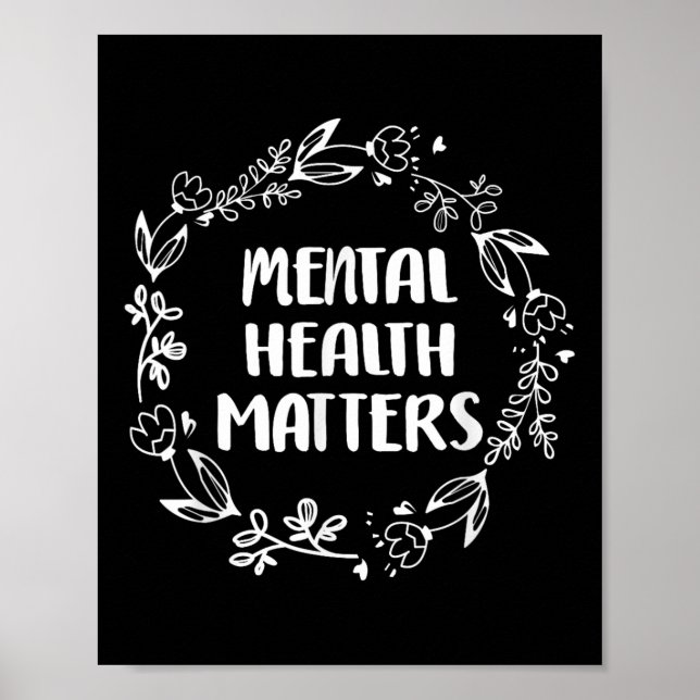 Psykisk hälsa S-medvetenhet Självmordsförebyggande Poster (Framsidan)