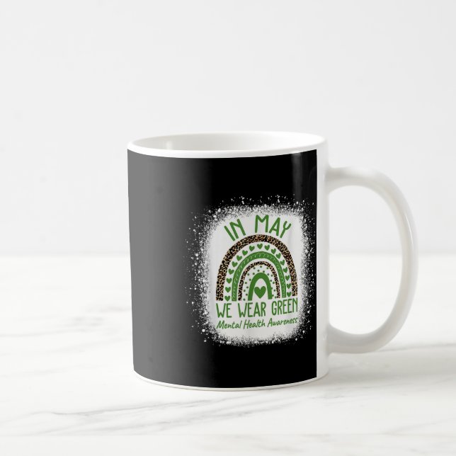Psykisk hälsa S Vi bär grönt Medvetenhet om psykis Kaffemugg (Höger)