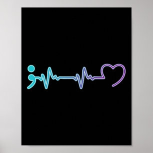 Psykisk hälsa Sjukdom Heartslag Självmordsförebygg Poster