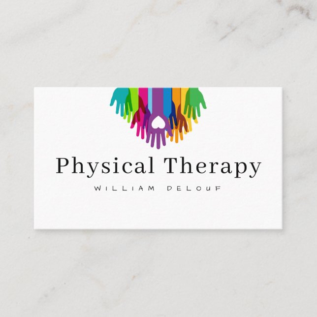 Psykisk hälsa Specialist Physical Therapy Health B Visitkort (Framsida)