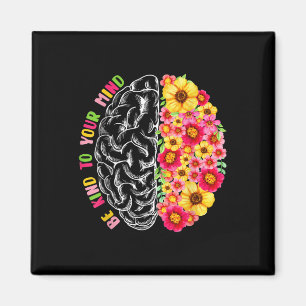Psykisk hälsa Spread Awareness Mental Health Flowe Magnet