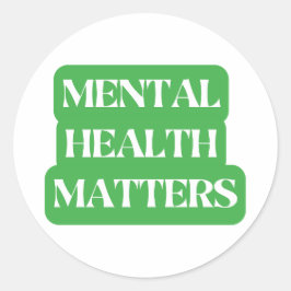 Psykisk hälsa - Spridningsmedvetenhet Runt Klistermärke