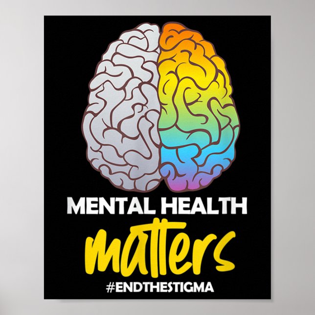 Psykisk hälsa Stigma Mental Health Awarene Poster (Framsidan)