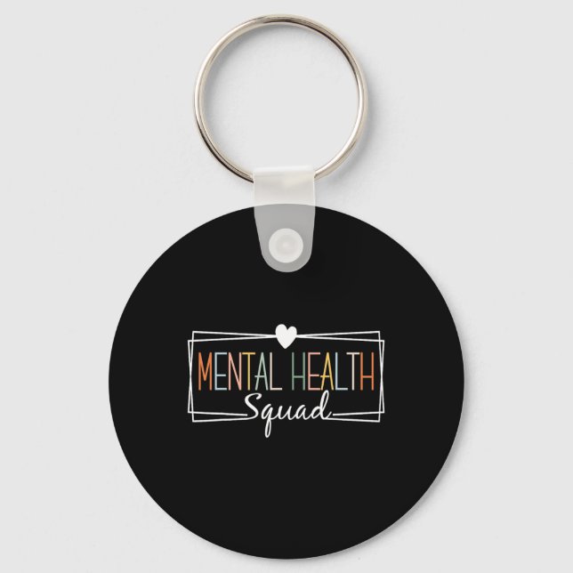 Psykisk hälsa torget Brain Sjukdom Mental Health A Nyckelring (Framsida)