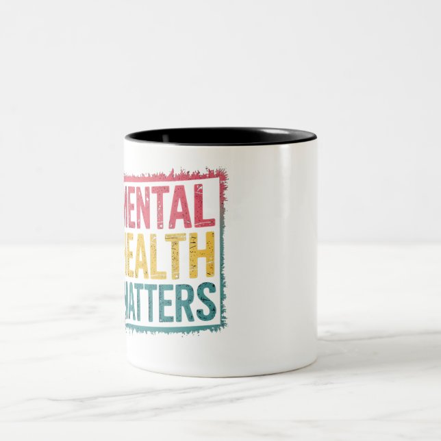 Psykisk hälsa Två-Tonad mugg (Center)