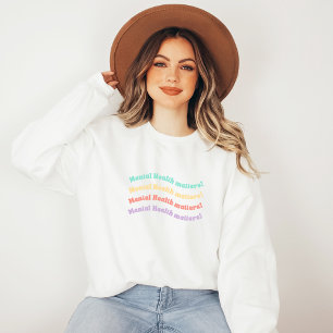 Psykisk hälsa   Vågigt Retro Peach Candy T Shirt