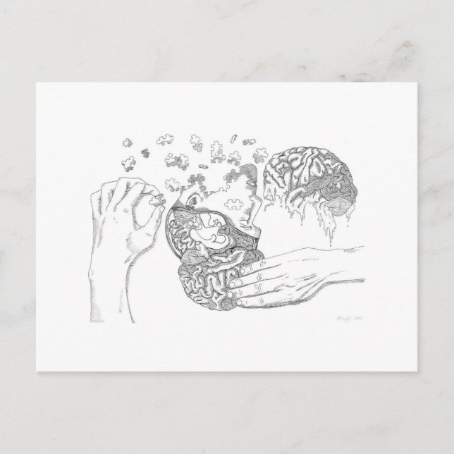 Psykisk hälsa vykort (Framsida)