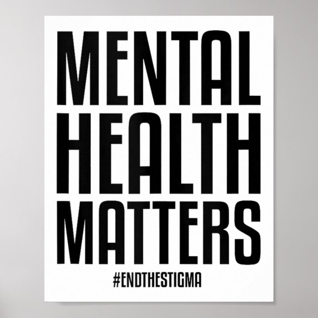 Psykisk hälso- och sjukvård Stigma Mental Health M Poster (Framsidan)