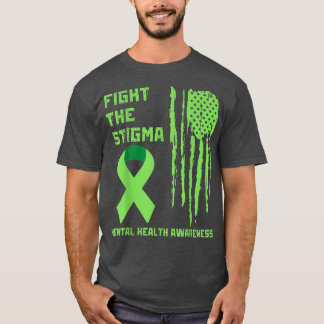 Psykisk hälsomedvetenhet i maj 2022 Grönt Ribbon S T Shirt