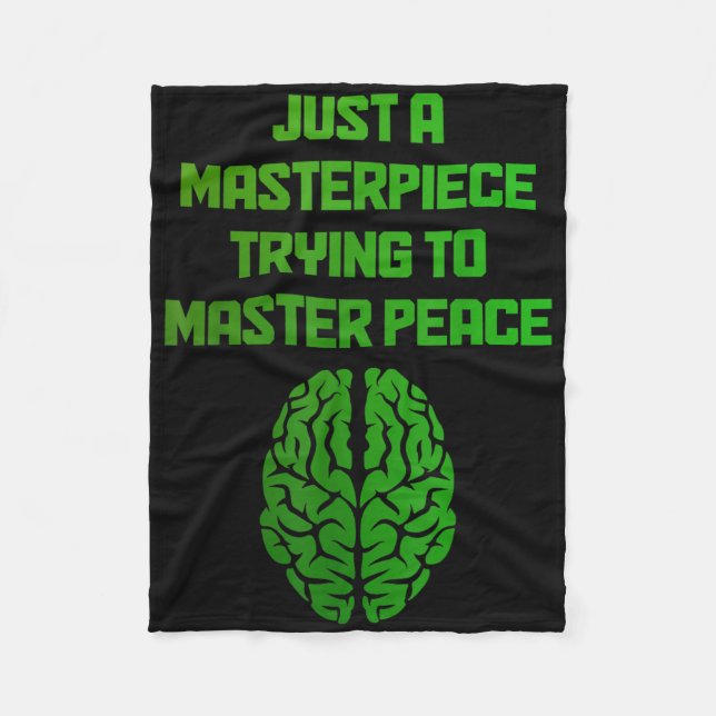 Psykisk hälsomedvetenhet Månad för psykisk hälsa S Fleecefilt (Framsidan)