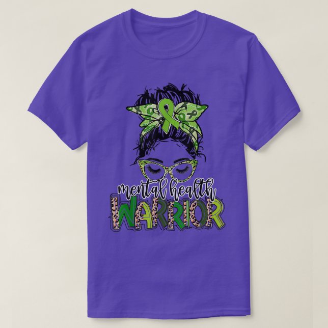 Psykisk hälsomedvetenhet _ PentalHealth Warrior Le T Shirt (Design framsida)