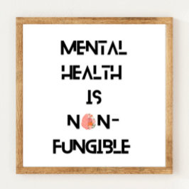 Psykisk hälsomedvetenhet Poster utskrift