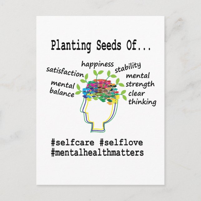 Psykisk hälsostatus vykort (Framsida)