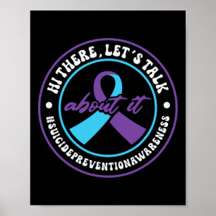 Psykisk hälsostöd 988 Självmordsförebyggande vecka Poster