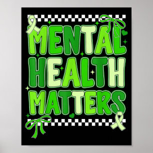Psykisk hälsostödgrupp peppigt motiverande Me Poster