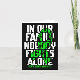 Psykisk hälsosupport Familj Mental Health Awarene Kort