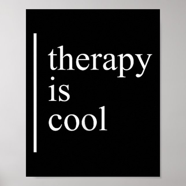 Psykisk hälsoterapi är Coolans medvetenhet positiv Poster (Framsidan)