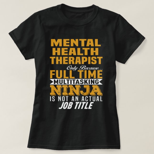 Psykisk hälsoterapi t shirt (Design framsida)