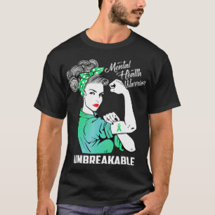 Psykisk hälsovådlighet - ej brytbar - medvetande t shirt