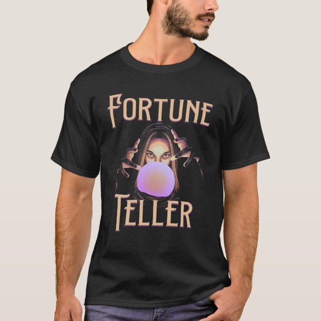 Psykisk läsning Fortune-stavning för zigenartarot  T Shirt (Framsida)