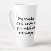 Psykisk medelstor astrologi latte mugg