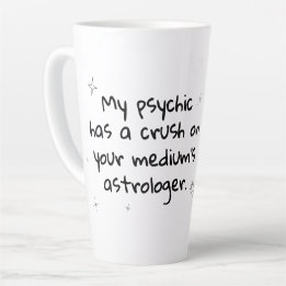 Psykisk medelstor astrologi latte mugg