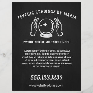 Psykisk medelstor Tarot Card-läsare Reklamblad