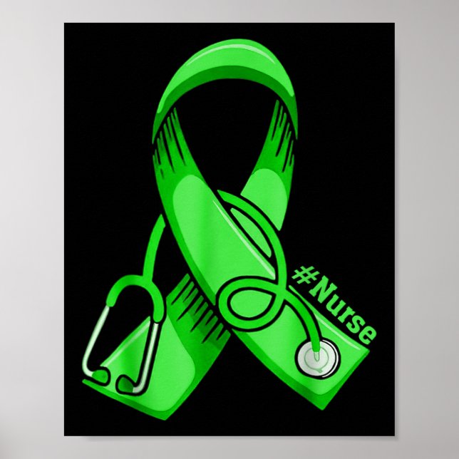Psykisk medvetenhet om psykisk hälsa Nurse Stethos Poster (Framsidan)