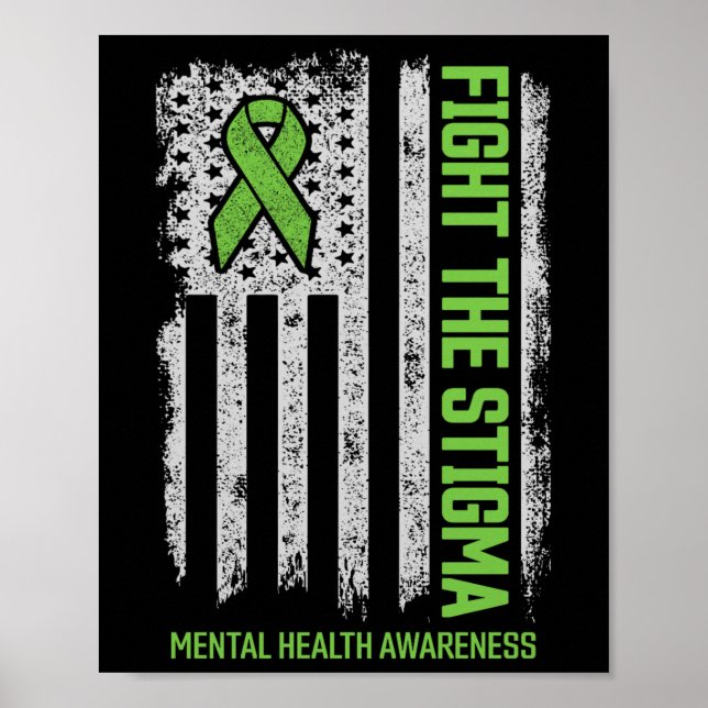 Psykisk medvetenhet om psykisk hälsa poster (Framsidan)