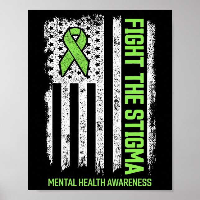 Psykisk medvetenhet om psykisk hälsa poster (Framsidan)