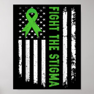 Psykisk medvetenhet om psykisk hälsa - Stigma Amer Poster