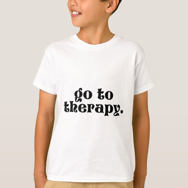 Psykisk Roligt vid terapi Fråga 1 T Shirt (Framsida)