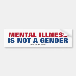 Psykisk Sjukdom är ingen Gender Bildekal