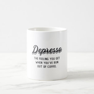Psykisk sjukhuskaffe avtar känslan du får kaffemugg