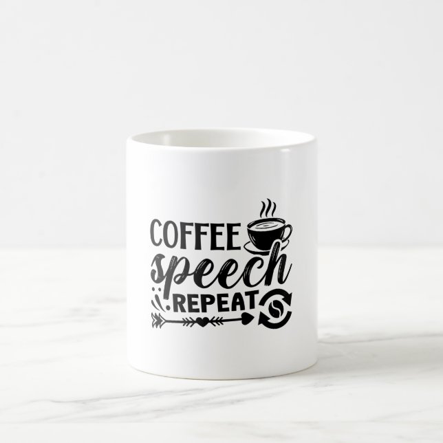 Psykisk sjukhuskaffe Tal Upprepa ångest Anxie Anxi Kaffemugg (Center)