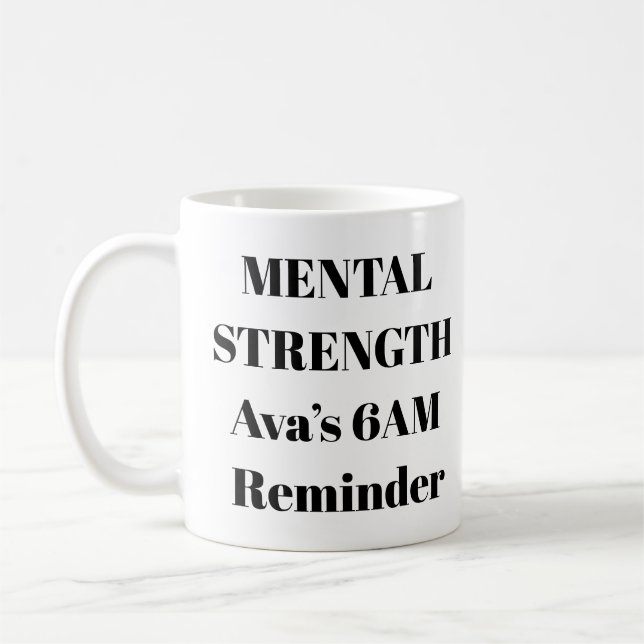 Psykisk styrka Mugg - Personlig Morgonstart (Vänster)