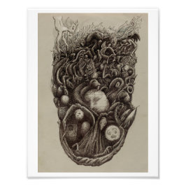 Psykiska angrepp fototryck