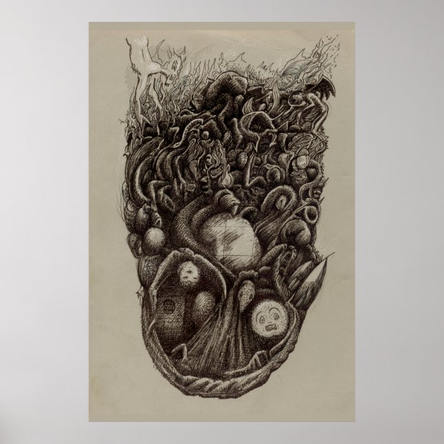 Psykiska angrepp poster (Framsidan)