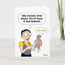 Psykiska apor-födelsedag kort